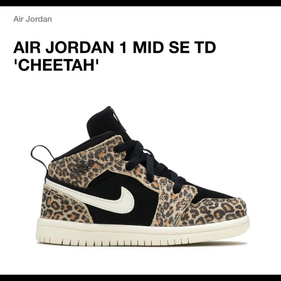 cheetah print jordan 1